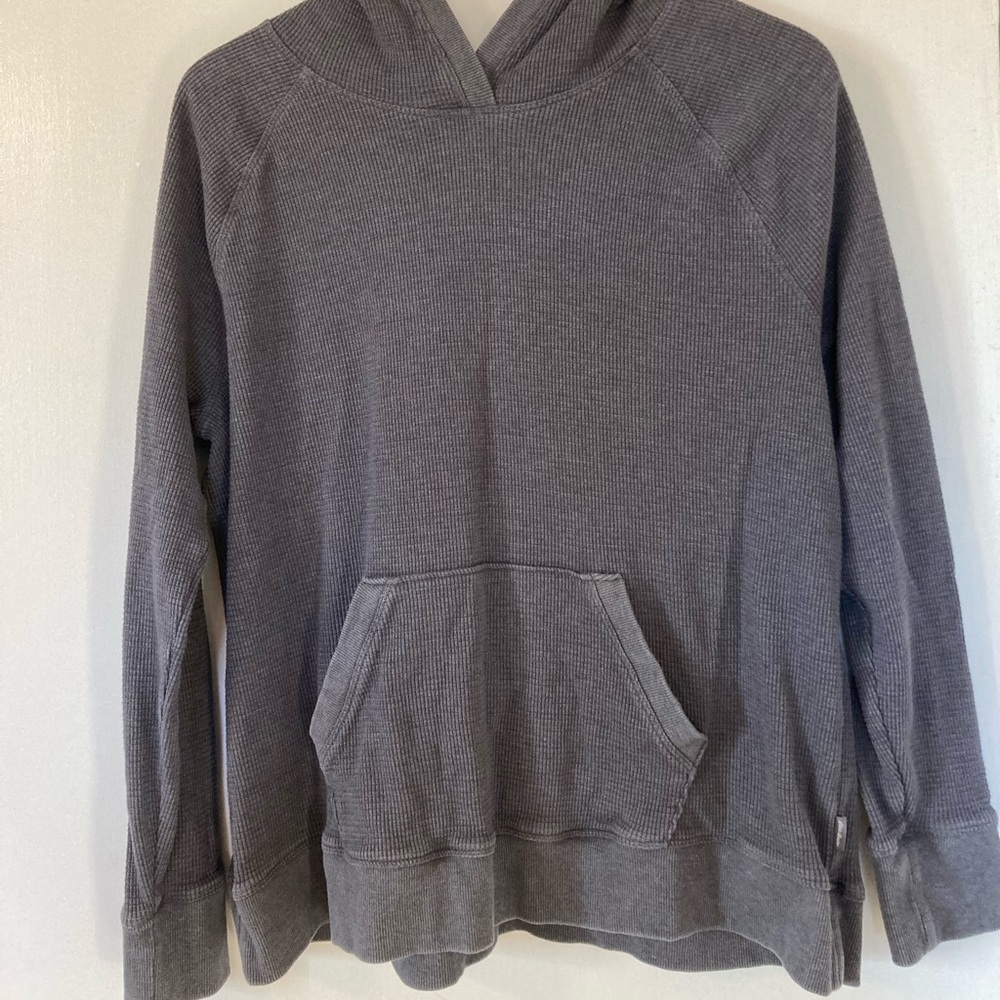 Eddie Bauer Fleece Pullover Hoodie Gray